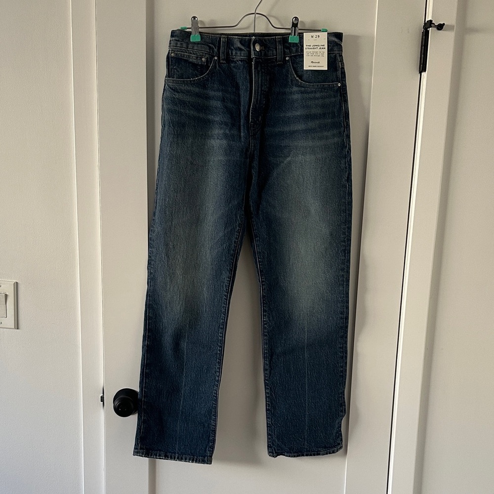 Madewell  Dark Blue Straight Jeans
